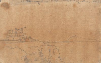 Castle at the Granatello, Portici, August 23 by John Robert Cozens